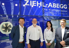 Aaron Kafoe, Patrick Smith, Ingrid van Dongen and Tino Oirbans woth Ziehl Abegg